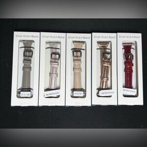 NEW Set of 5 Smart Watch Bands in Various Colors 38/40/41mm